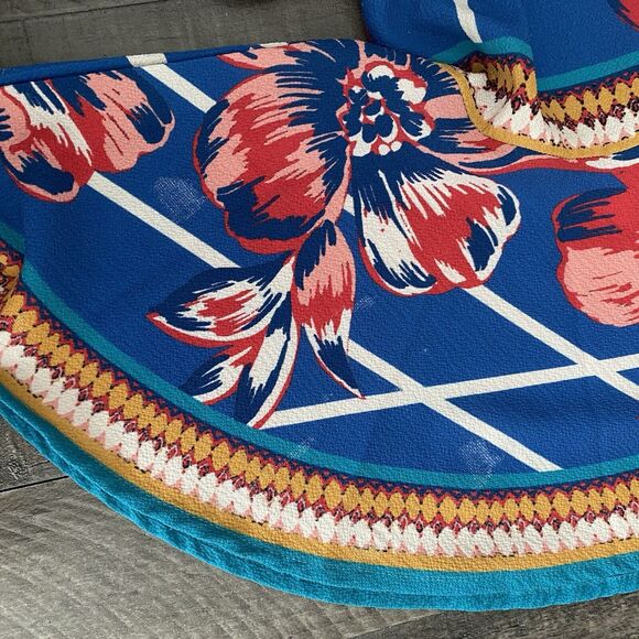 Flying Tomato Blue Boho Floral Printed Maxi Dress Size XS V-Neck - Picture 8 of 16